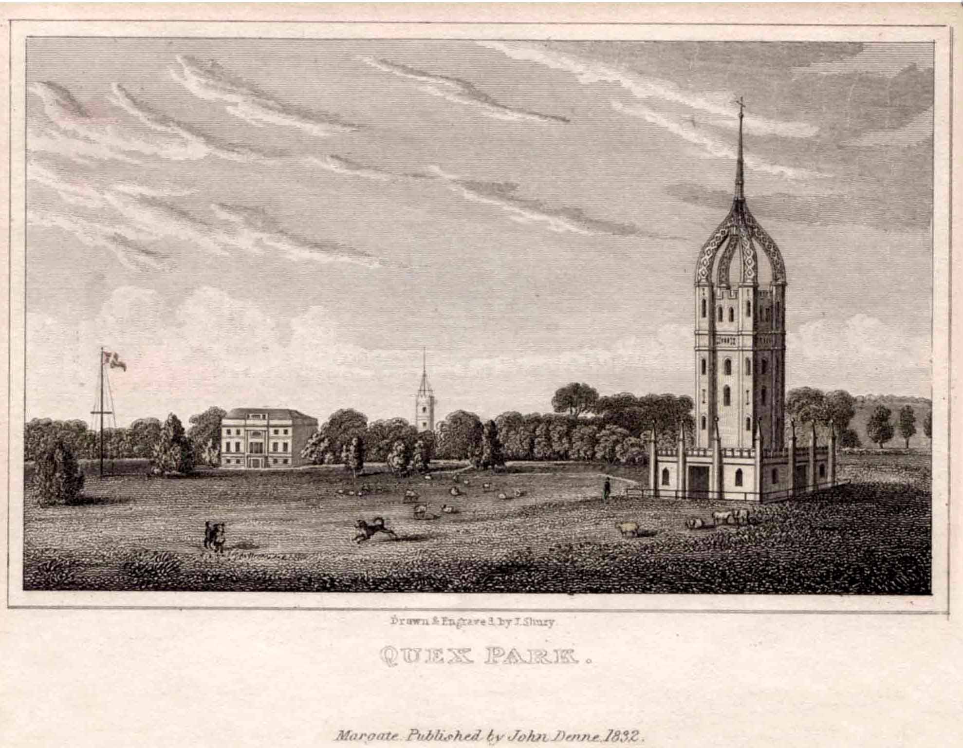 House and Waterloo Tower c.1820